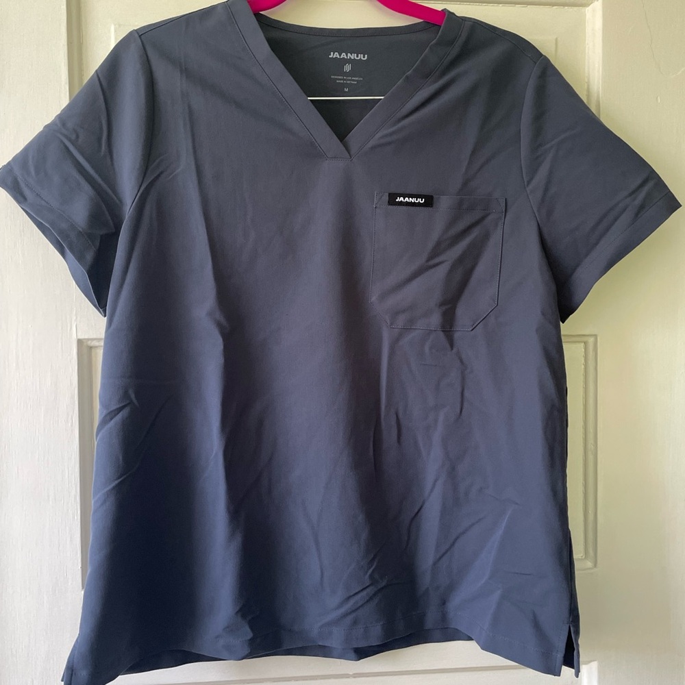 Jaanuu Charcoal V-Neck Scrub Set